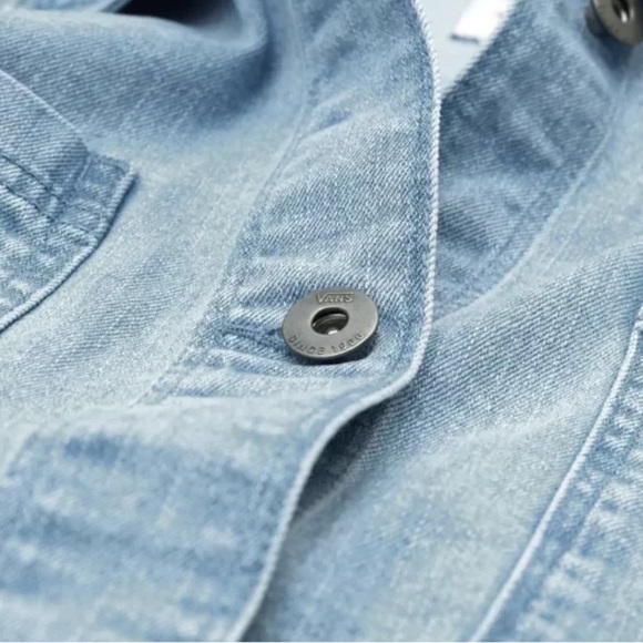 VANS SURF SUPPLY 'LEILA' WOMEN'S DENIM JACKET - WATER WASH Size M - Picture 3 of 14